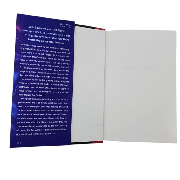 Judgement Prey Novel John Sanford Hardcover Murder Mystery Crime Thriller - Picture 7 of 12